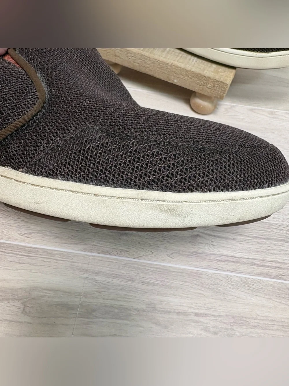 Olukai Men's Nohea Mesh Slip On Boat Shoes Size 10.5